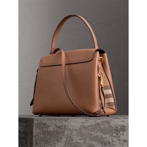 burberry small grainy leather and house check tote bag review|Burberry selfridges.